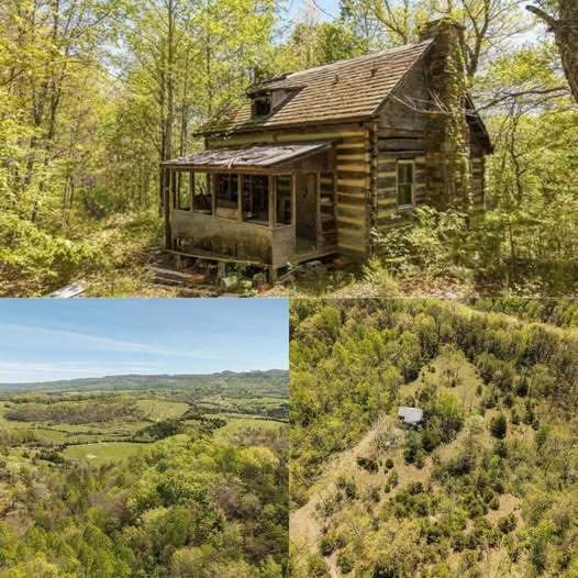 Log Cabin with 55 Acres in Wayside, West Virginia – A Secluded Mountain Retreat with Restoration Potential