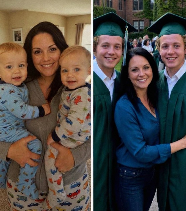 I Raised My Best Friend’s Twin Boys After She Vanished – At Graduation, One Son Took the Mic and Said, “You Need to Know What Our Biological Mother Really Did”