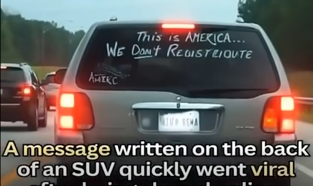 A Message on the Back of an SUV Sparked Thousands of Reactions Online — Here’s Why So Many People Could Relate