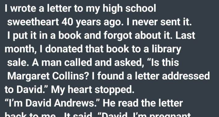 A Forgotten Love Letter Inside an Old Book Reunited High School Sweethearts After 40 Years—and Revealed a Hidden Family Truth